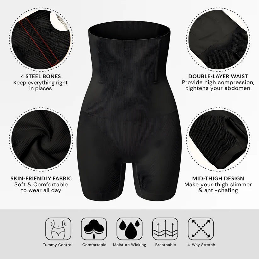 4-in-1 Tummy Tucker – Quick Slim Shaper for Tummy, Thighs, Hips & Back